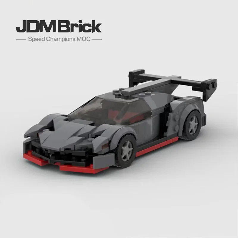 

MOC Handmade DIY Assembly Building Blocks 8 Grid Car Poison Racing Super Race Assembly Speed Series Boys