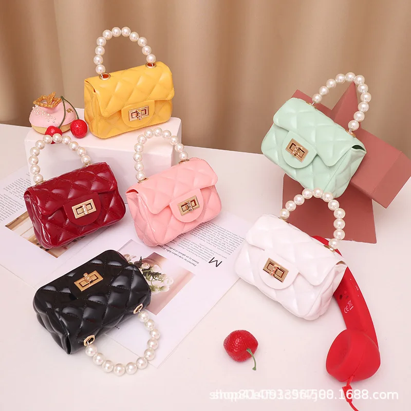 

2022 New Jelly Pack Pearl Jelly Pack Ladies Handbags Bags for Women Crossbody Bag Mini Bags