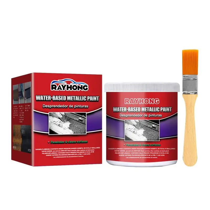 

Rust Converter For Car Water Based Metallics Paint Reusable Car Chassis Derusting Agent UV Resistant Rust Remover With Brush