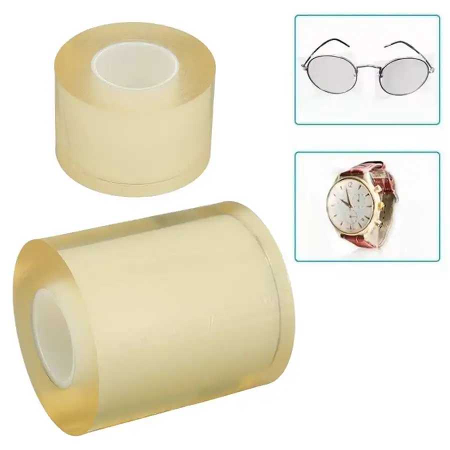 

2Rolls Transparent Anti Static Watch Protective Film Non Adhesive Film Anti Scratches Watch Repair Tool Accessory for Watchmaker