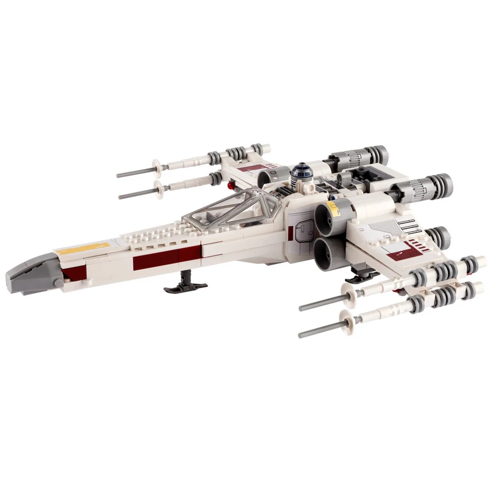 Luke Skywalker’s X-Wing Fighter Starship Princess Leia R2-D2 Figures MOC Building Blocks Classic Movie Model Bricks Toys Kids |