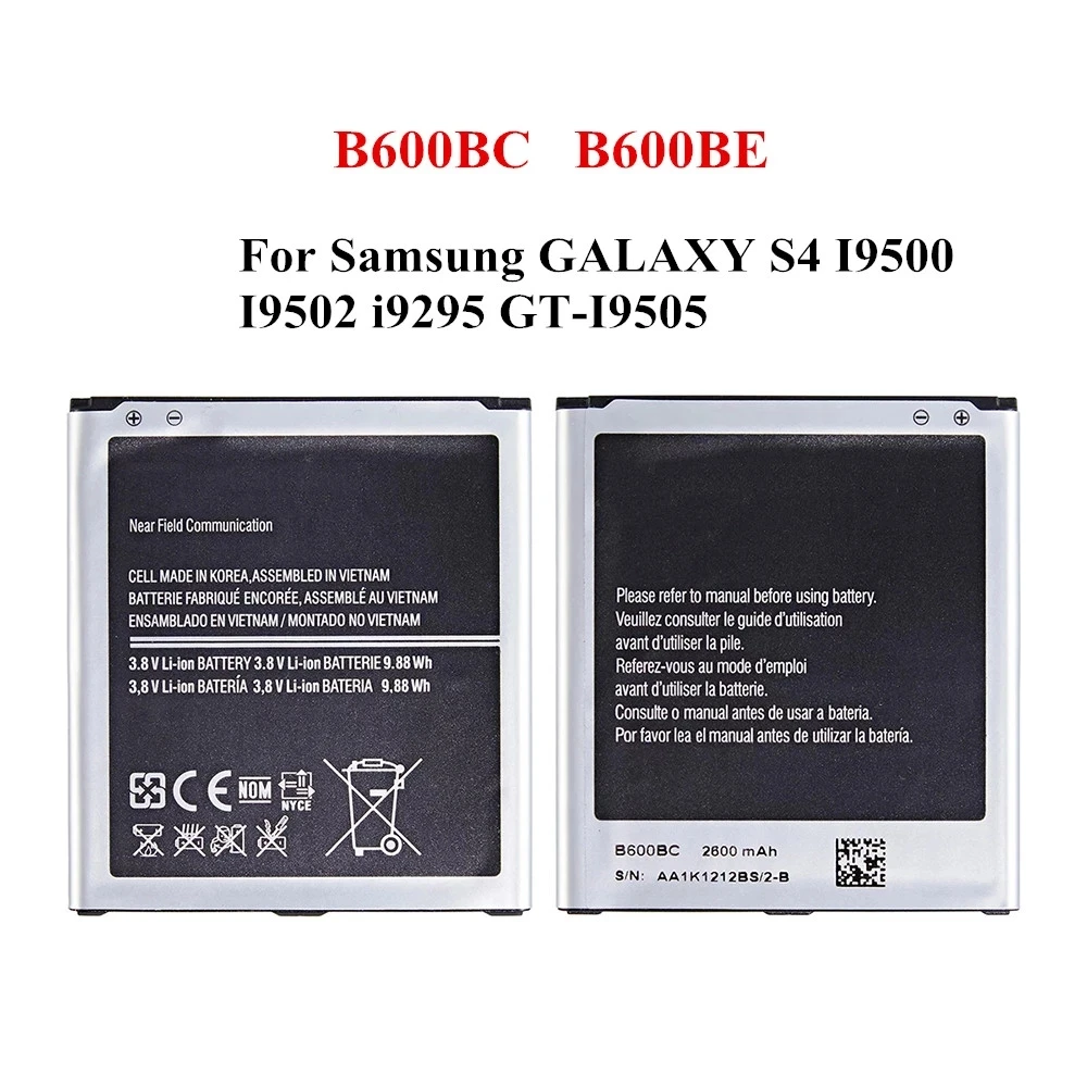 Original Battery For Samsung Galaxy S1 S2 S3 S4 S5 EB-BG900BBC EB-F1A2GBU EB-L1G6LLU B600BC Replacement Phone Batteries With NFC images - 6