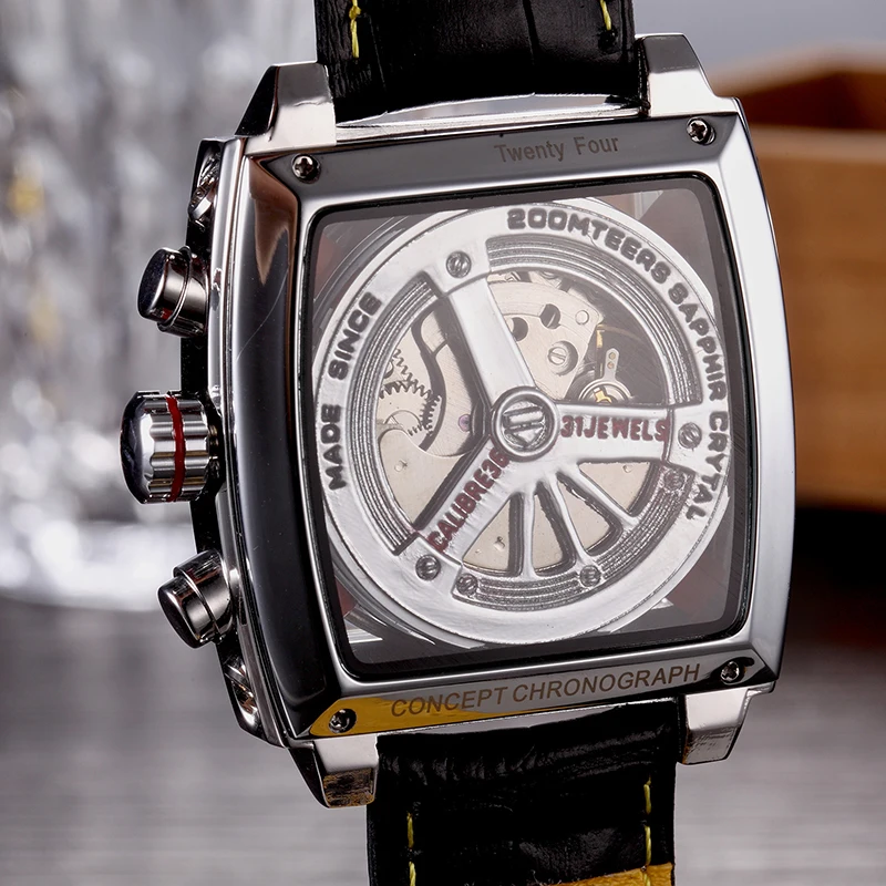 Men's Luxury big Brand Fashion Watch Stainless Steel Case Tourbillon Automatic Mechanical Watches Original Wrist Watch for Men