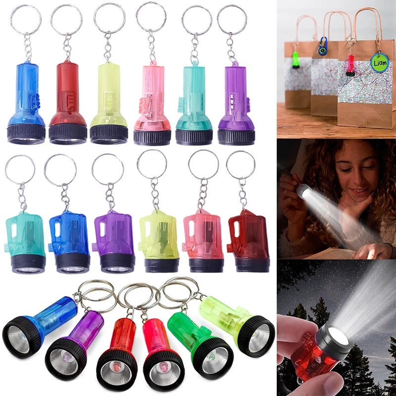 

6/3/1pcs Mini Keychain Flashlight LED Torch Portable Flashlight High Power Bag Pendant for Camping Hiking Long Range Lantern