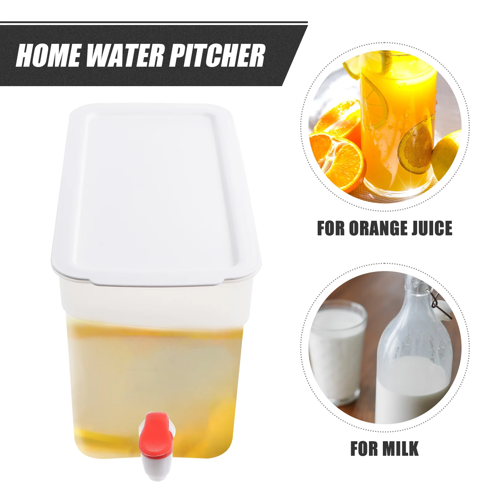 Стеклянная бутылка для холодной воды холодильник Настольный диспенсер ПП чайник