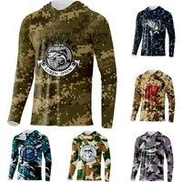 long sleeve hooded fishing shirts sweatshirt fishing hoodie camouflage fishing apparel