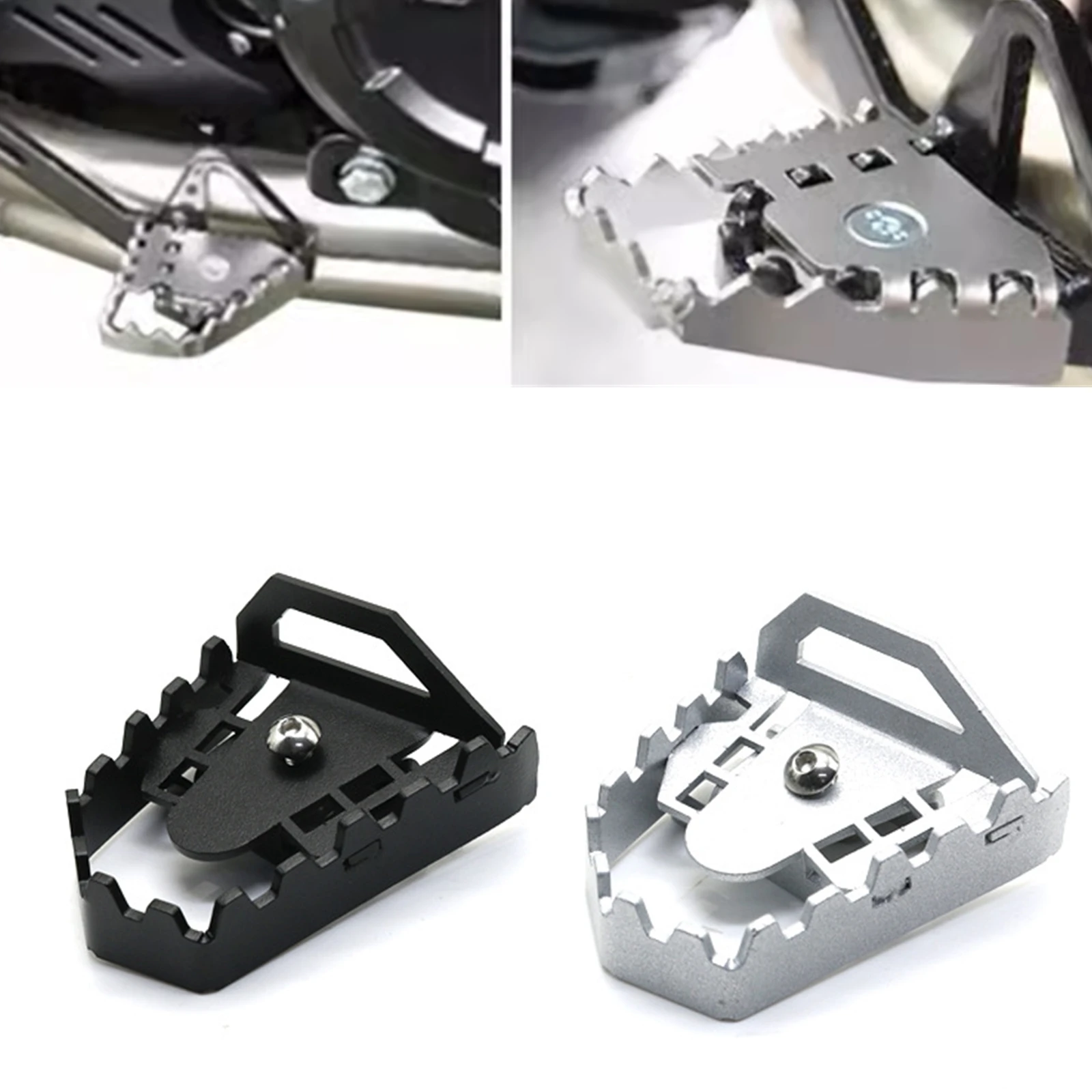 

Для BMW F750GS F850GS 2019-2021 1 шт. черный/серебристый задний ножной тормоз рычаг педали увеличитель удлинитель крышка