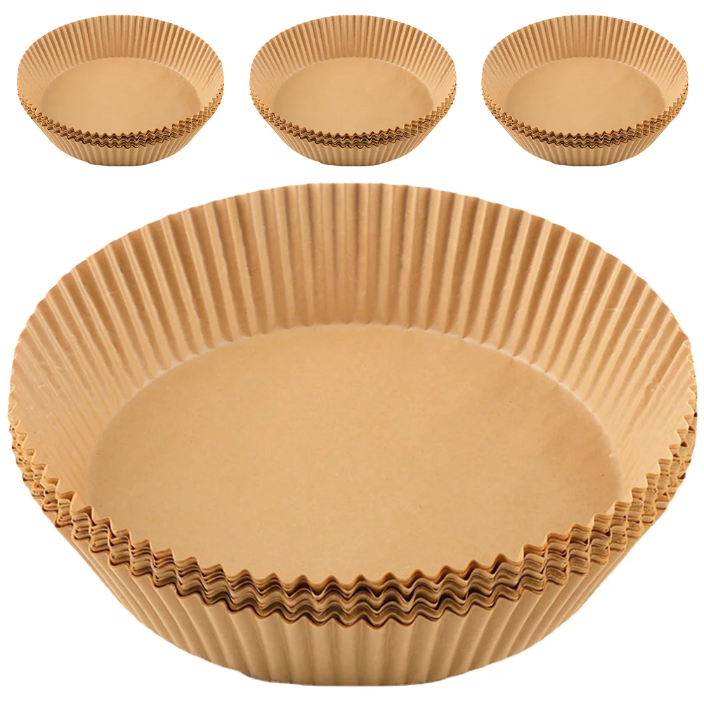 

200 Pcs Air Fryer Paper Mat Disposable Baking Pan Heat-resistant Liner Barbecue Tray Oven Tools Pans Food Pad