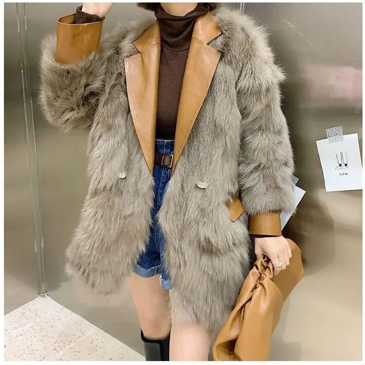 Winter Coat for Women 2022 Fur Coat Women Jacket Women Faux Fur Coat Warm Thicken Fur Jackets for Women Korean Trench Coats