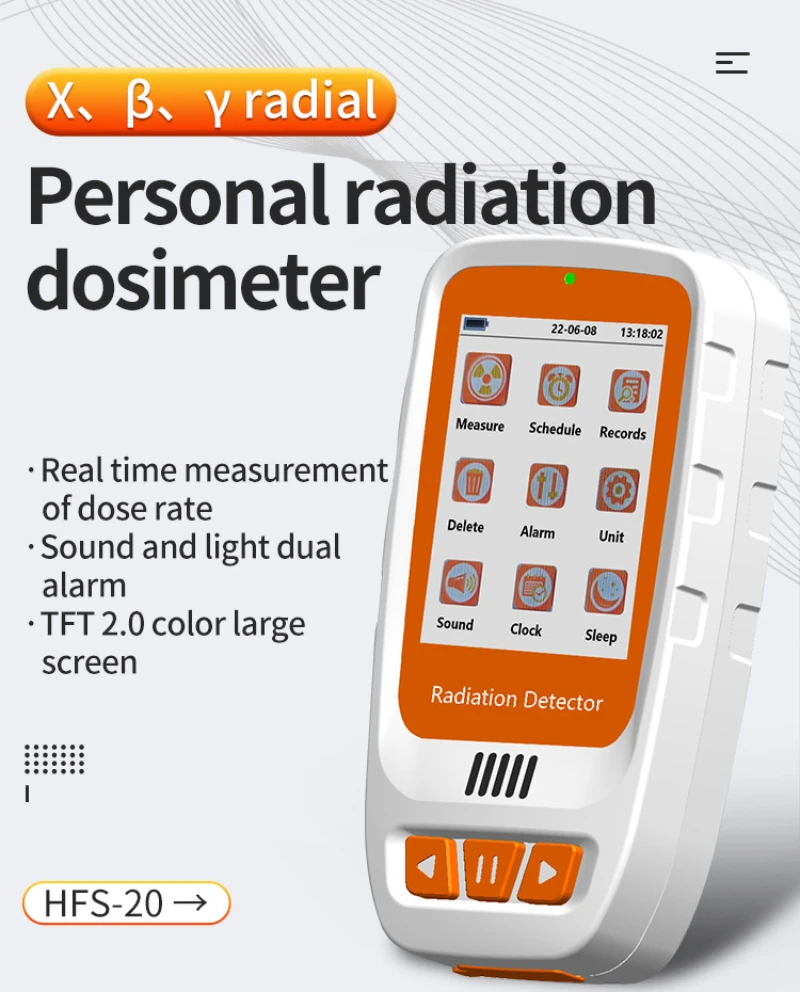 

Nuclear Radiation Detector Professional Marble Radioactive Radiation Ionization Personal Dose Alarm Instrument Geiger Counter