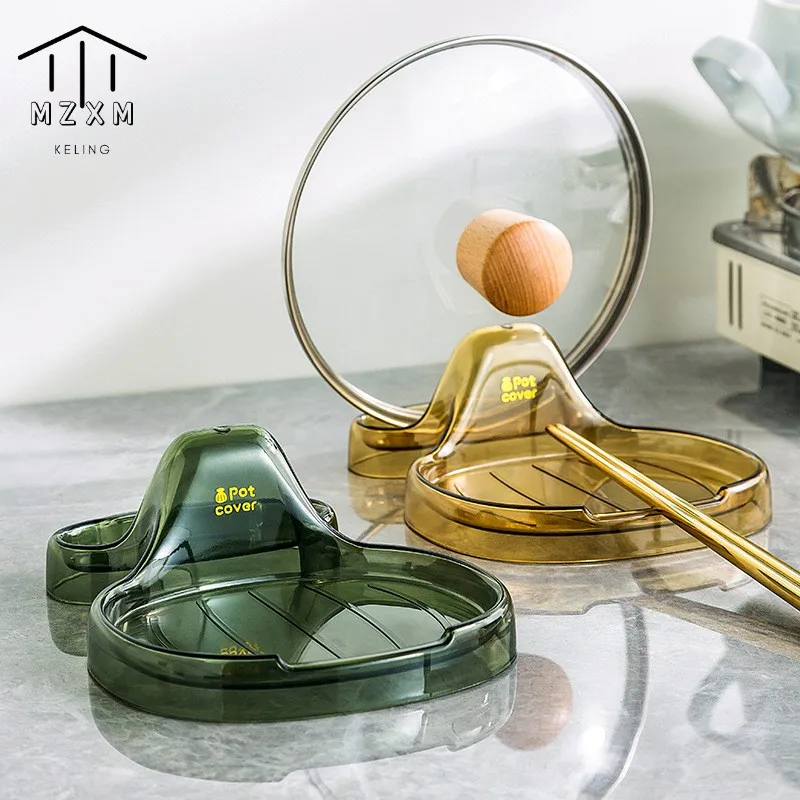 

Kitchen Organizer Pot Cover Bracket Kitchen Accessories Countertop Spoon Shovel Pad Bracket For Kitchen Tableware Storage Rack