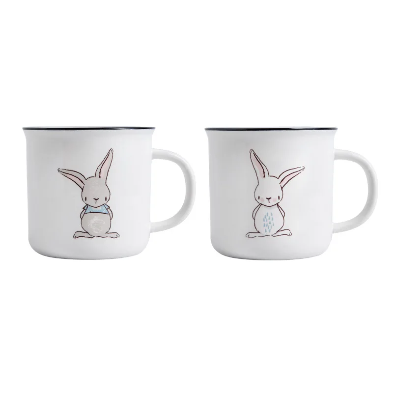 

Керамическая кофейная кружка в стиле ретро с имитацией эмали