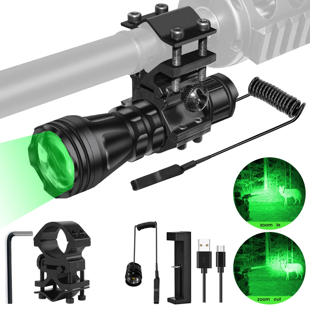 

UniqueFire Upgraded 2001 with 3Modes LED Tactical Flashlight Zoomable Full Set Adjustable Focus Torch 5W Waterproof for Camping