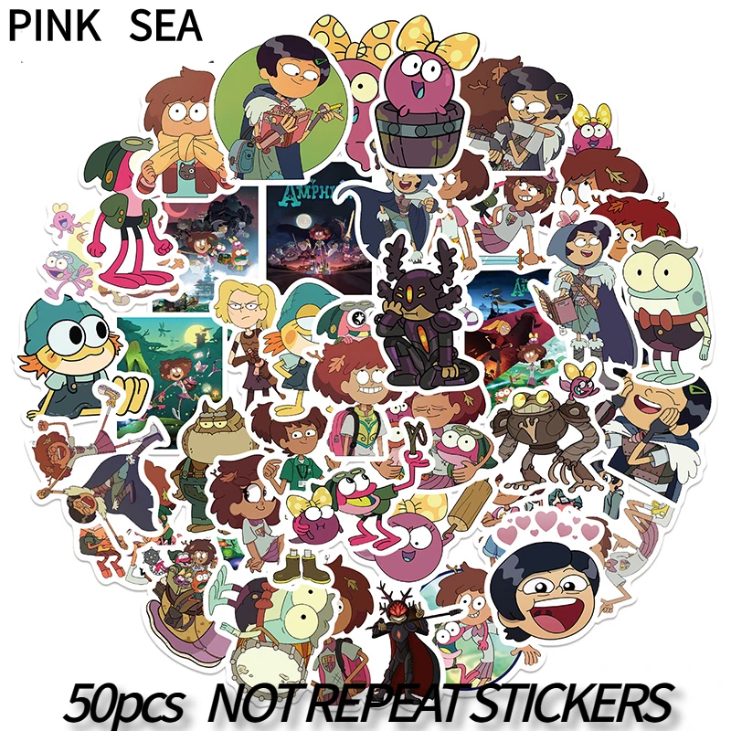 

10/30/50 шт./комплект, детские наклейки для багажа, скейтборда, ноутбука