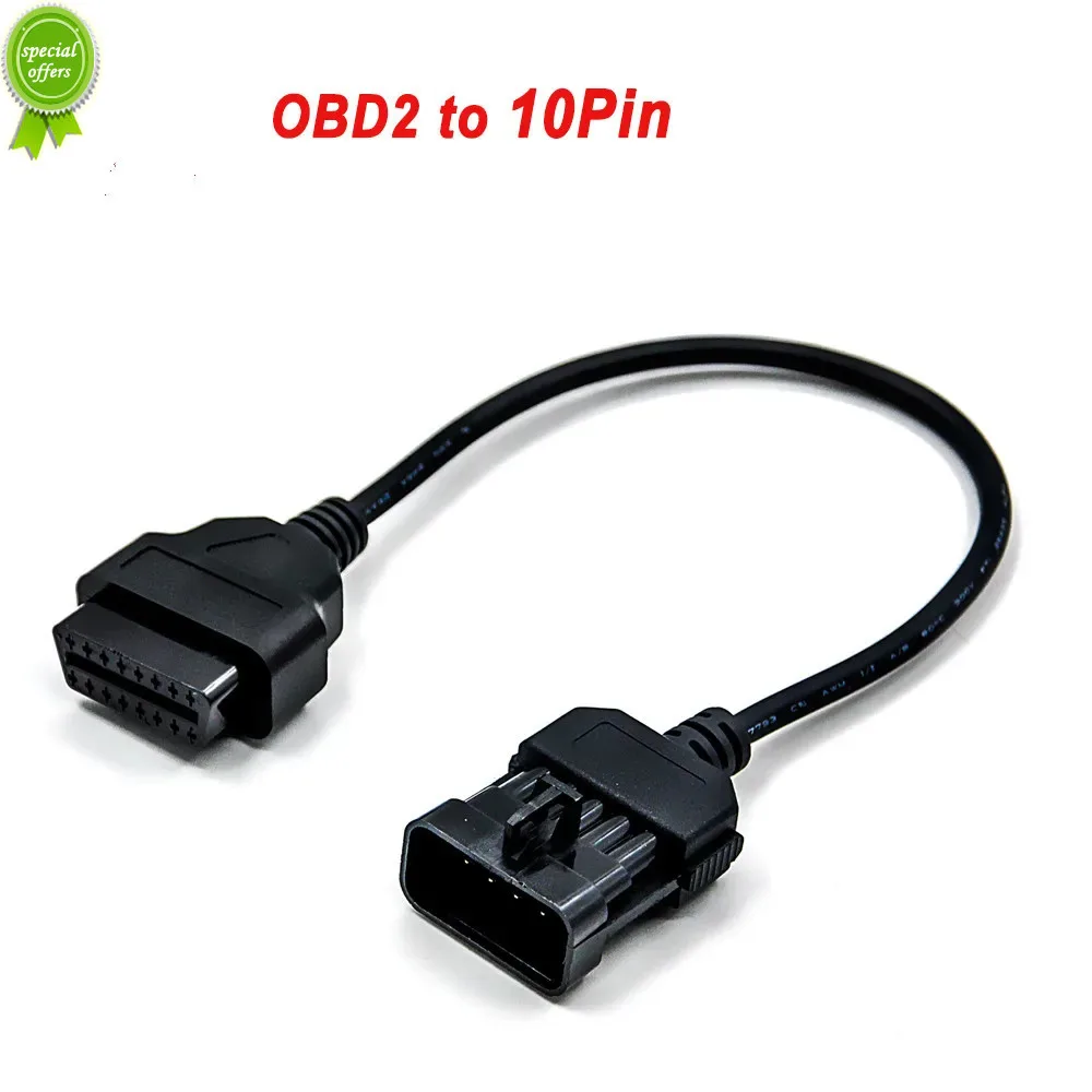 

2023 For Opel Obd1 10pin To Obd2 16pin Cable For Opel Diagnostic Interface Lead 10 Pin Obdii Extension Cord Fast Drop Shipping