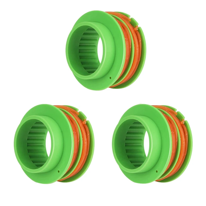 

AS1300 String Trimmer Spool For EGO 15Inch ST1500 ST1500-S 0.095 Inch Weed Eater Auto-Feed Twist Dual Line 3 Pcs