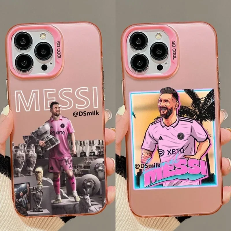 Чехол Famous Footballer M-Messis для Xiaomi Redmi 13C 9C 9T Note 9S 10 11 12 13 Pro K60 Ultra 4G 5G матовая