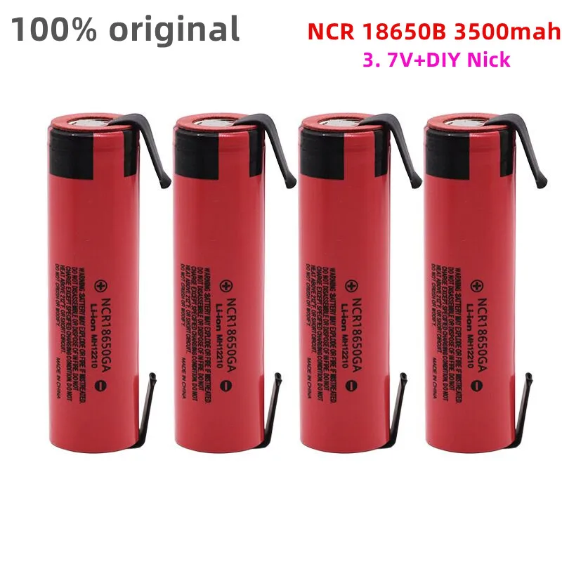 

100% Newly upgraded NCR18650 30A discharge 3.7V 3500mAh 18650 rechargeable battery toy flashlight lithium battery + DIY Nickel