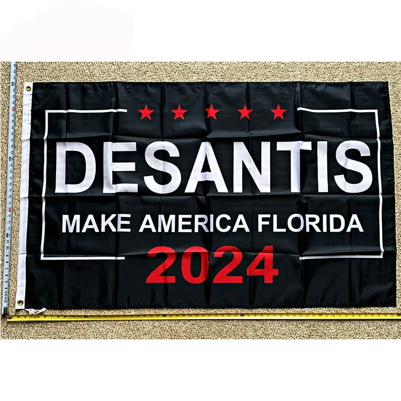 

Ron Desantis Flag FREE SHIPPING Trump Make America Florida 2024 B Poster Sign USA 3x5' yhx0043