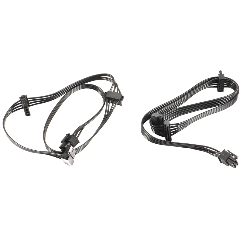 PCIE VGA кабель питания комплект 8Pin 6 + 2Pin PCIe Кабели SATA Molex КАБЕЛЬ для EVGA Supernova G2 G3 GS P2 PQ T2