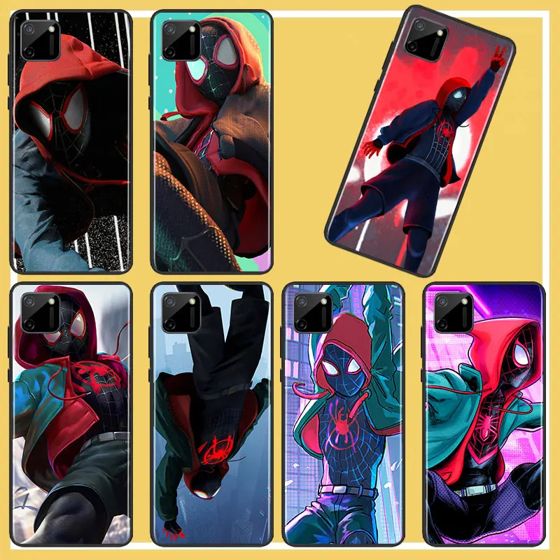 

Anime Art Marvel Spider Man Phone Case For OPPO Find X2 X3 X5 Pro Lite Neo 5G Reno 4 5 6 7 Lite Z 4G 5G Pro SE Black luxury Back