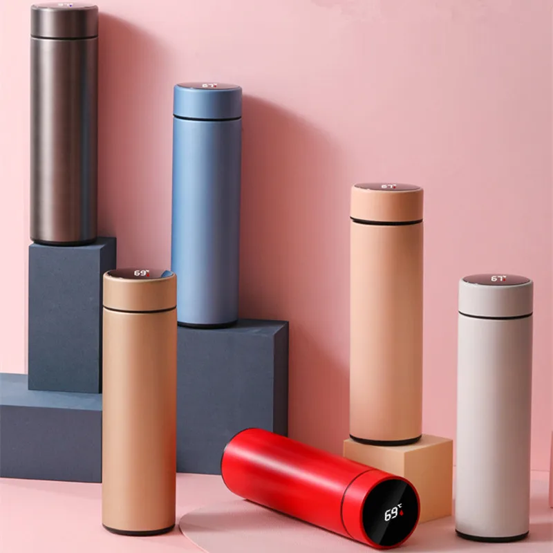 

500 ml Digital Thermos Cup Intelligent Temperature Display Water Bottle Heat Preservation Vacuum Thermos Flask For Coffee Tea