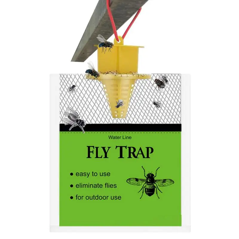 

Fly Bag Trap Fly Catcher For Flying Control Pre-Baited Dissolvable Bait Fruit Fly Trap Natural Fly Trap Bag For Patios Barns