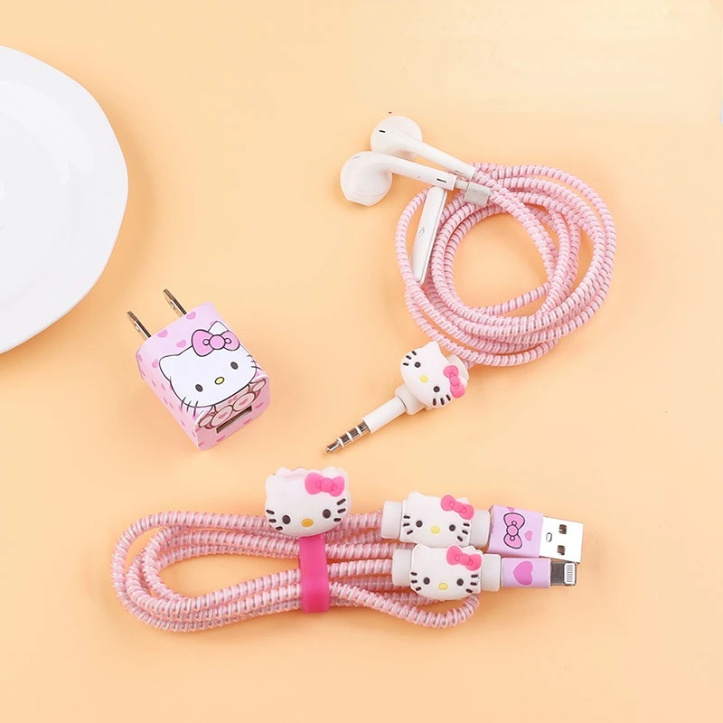 Протектор для кабеля Hello Kitty провод Милая Линия передачи данных IPhone шнур