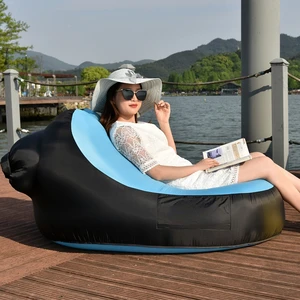 Imported Portable Inflatable Lounger Outdoor Lazy Inflatable Sofa Beach Lounge Chair пляжный ковр�