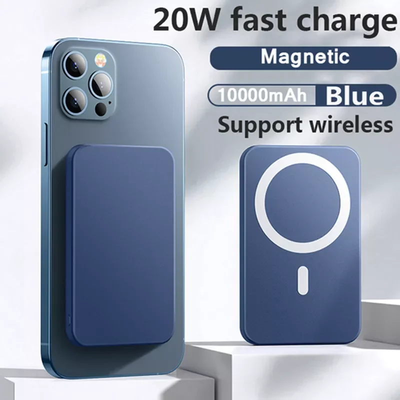 

2023New Wireless Charging LED Magnetic Power Bank For Iphone 13 12 Pro Max 20W Fast Induction Chargrs External Battery Pack Pove