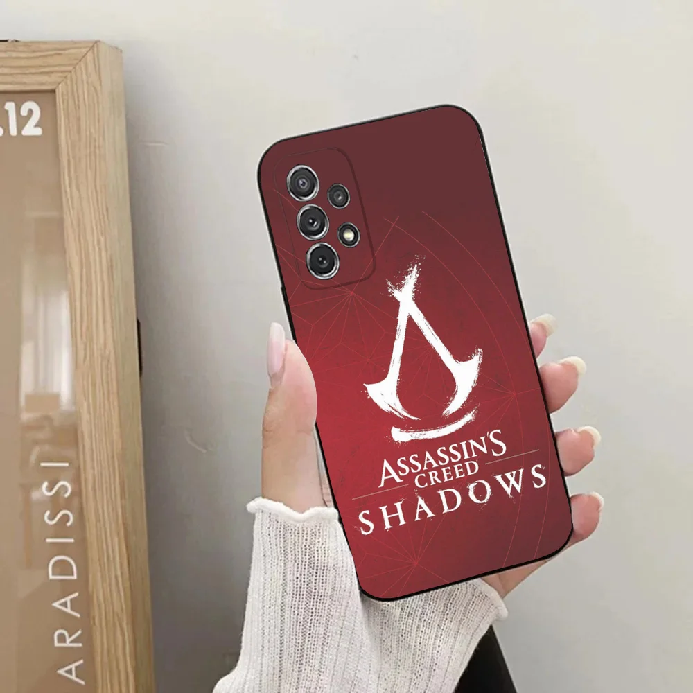 Чехол для телефона Samsung Galaxy A20 A21s A22 A31 A32 A52 A53 A72 73 A80 A91Soft A-Assassins C-Creeds черный чехол