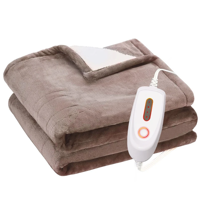 

Saien Factory Hot Selling Heating Blanket Reversible Flannel Heated Throw Electric Blanket