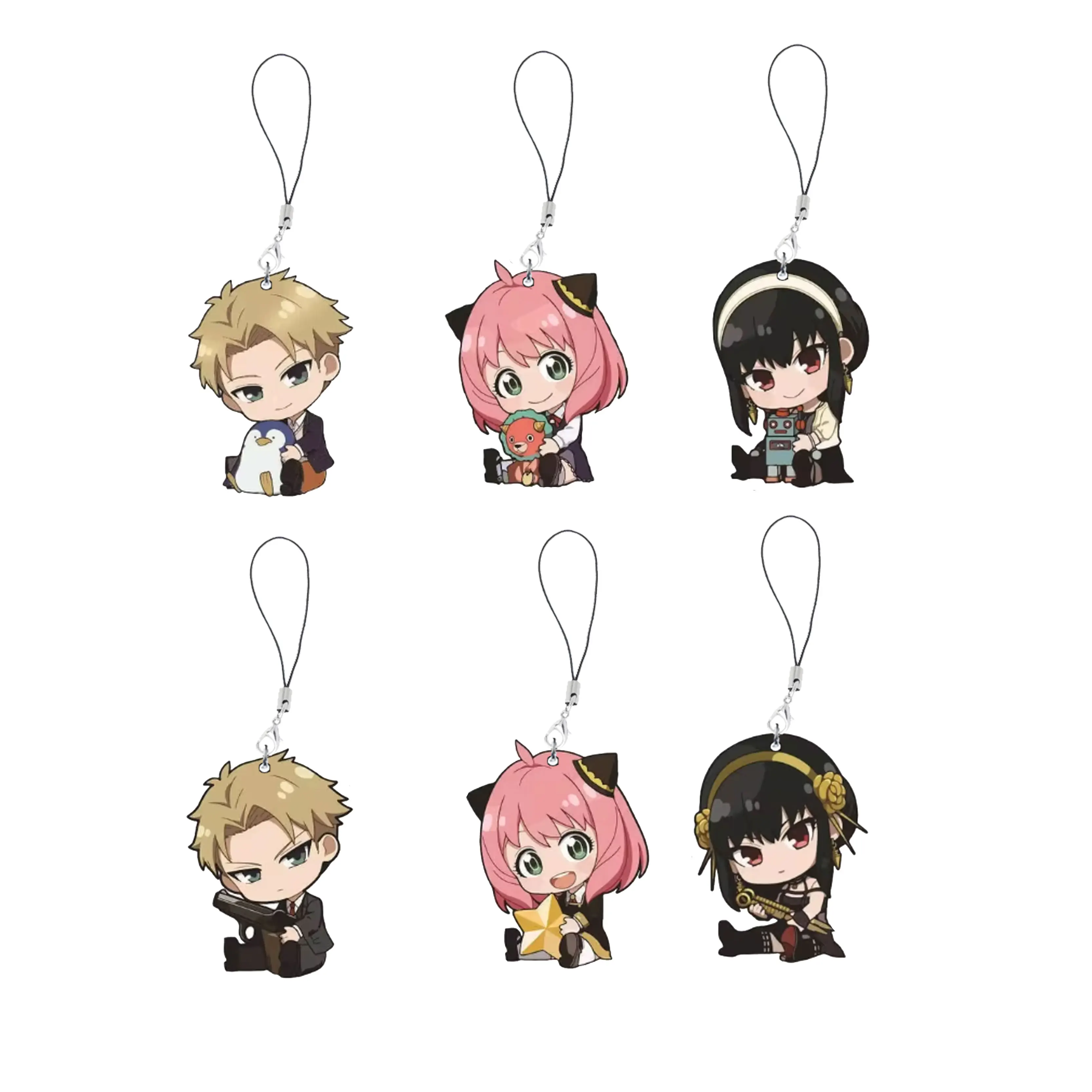 Акриловая подвеска для сотового телефона X с аксессуарами семьи