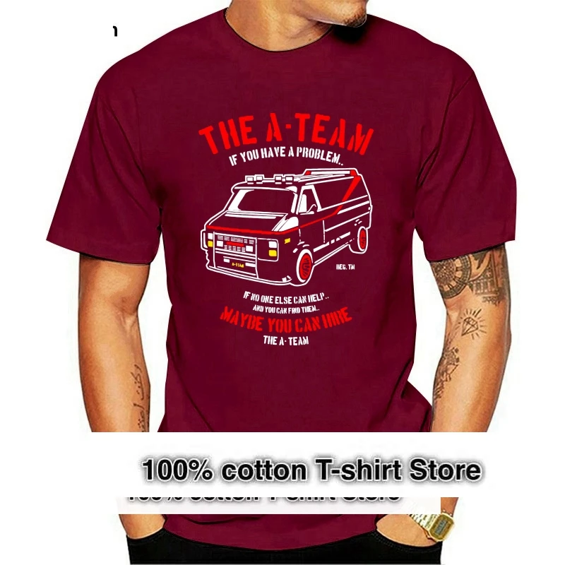 

Забавная Мужская футболка The A Team Van с телепрограмм 80