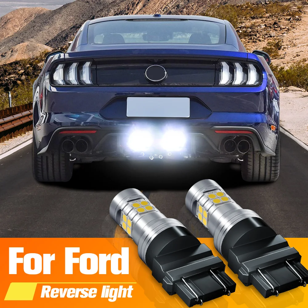 

2pcs LED Backup Light Blub Reverse Lamp 3157 P27/7W T25 Canbus No Error For Ford Mustang 2015 2016 2017 2018 2019