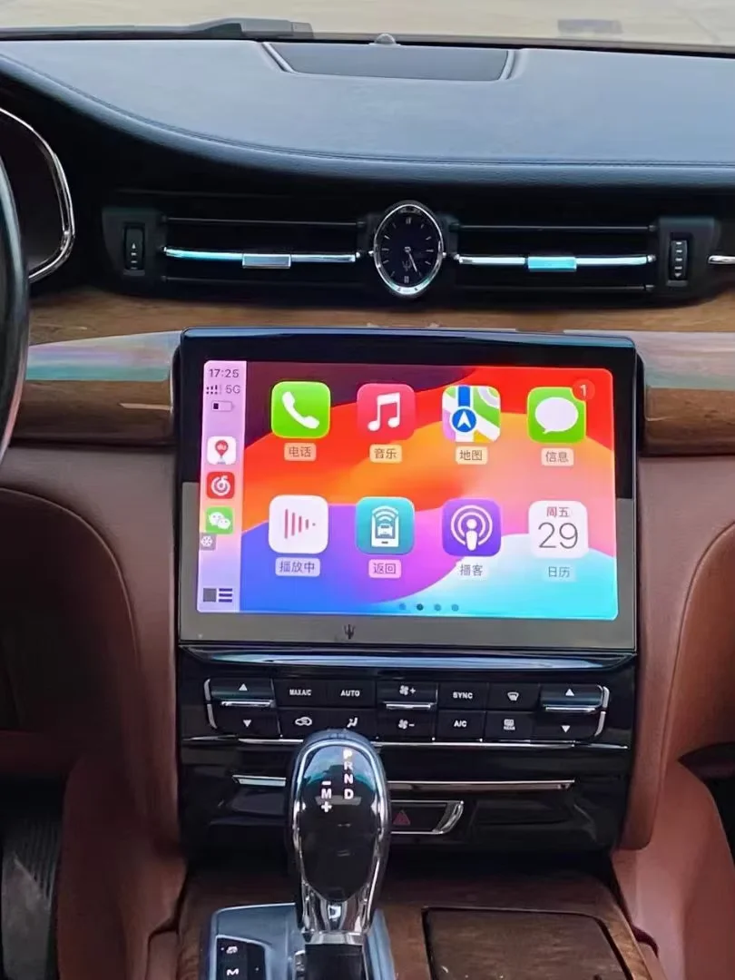 Фото 10,5-дюймовый QLED экран Android 14, для Maserati Quattroporte 2013-2016, автомобильный радиоприемник, мультимедийный плеер, навигатор, авто стерео головное устройство №5
