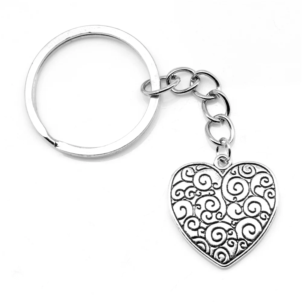 

1 шт., брелок в виде сердца, 23x24 мм