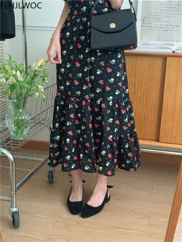 Женское праздничное платье с V-образным вырезом длинное винтажное в японском