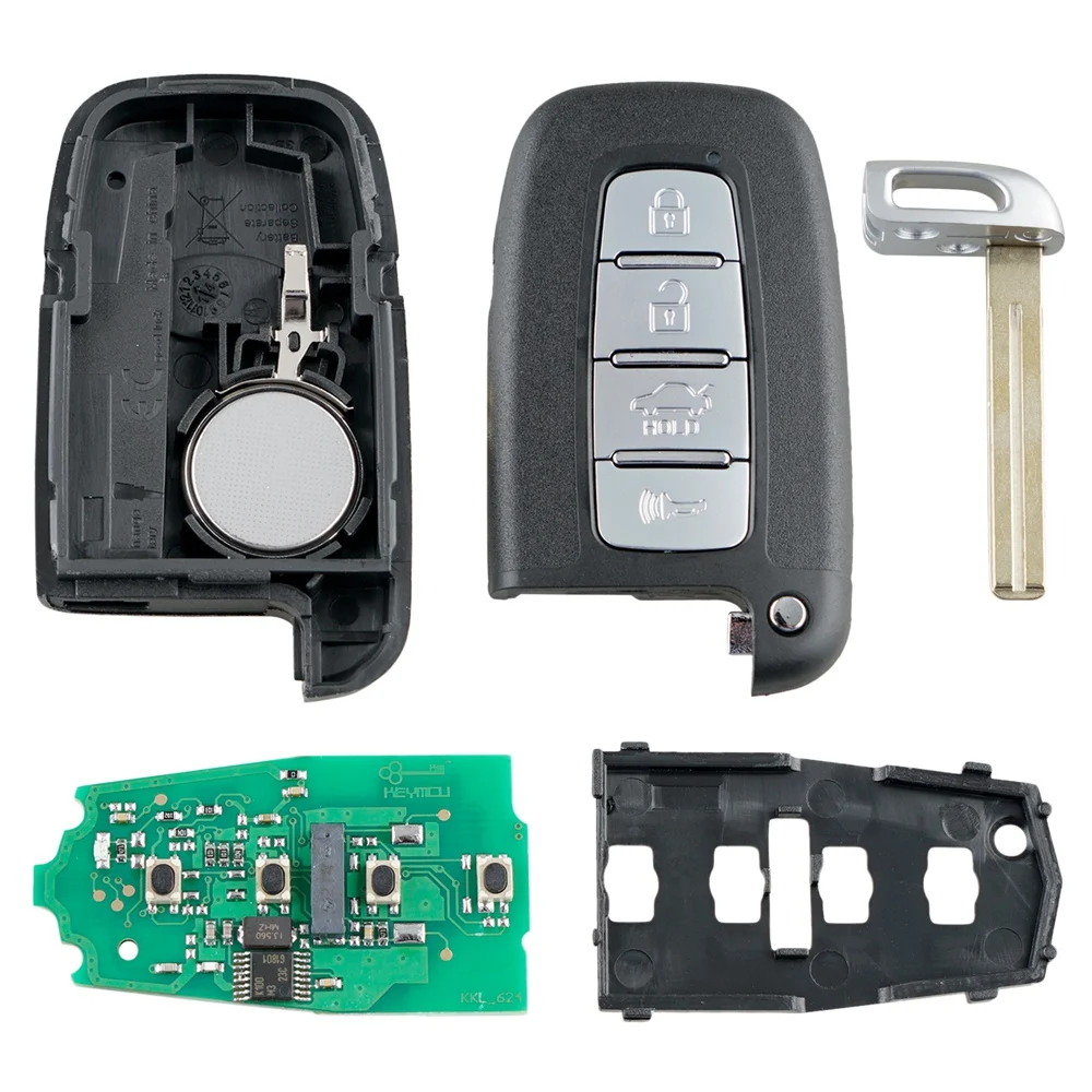 

Интеллектуальный Автомобильный ключ дистанционного управления 4 кнопки подходят для Hyundai Kia 433Mhz Sy5Hmfna04