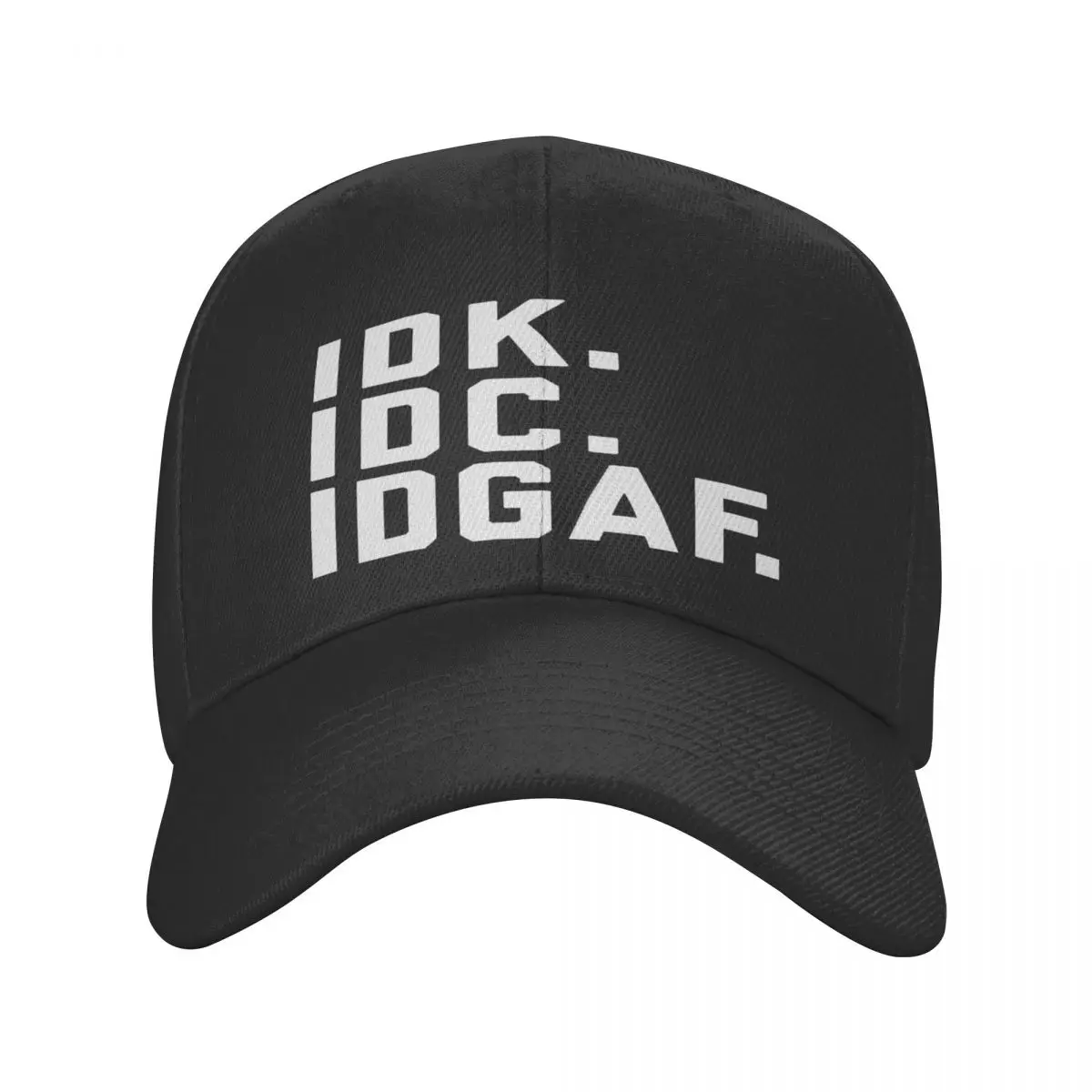 

IDK, IDC, IDGAF забавная Цитата Casquette, Кепка из полиэстера ретро милый ветер для взрослых для путешествий хороший подарок