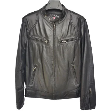 

Распродажа! Мужская кожаная куртка из 100% овчины, тонкая мягкая черная куртка-бомбер, Мужское пальто на весну и осень