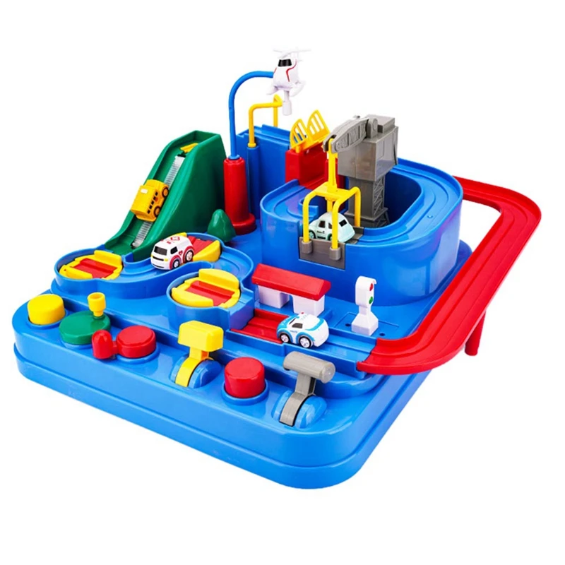 

Car Breakthrough Adventure Small Train Rail Car Parking Lot Children's Toy New Year Gift