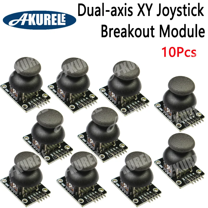 10pcs Dual-axis XY Joystick Breakout Module Shield KY-023 PS2 Joystick Game Control Lever Sensor for Arduino