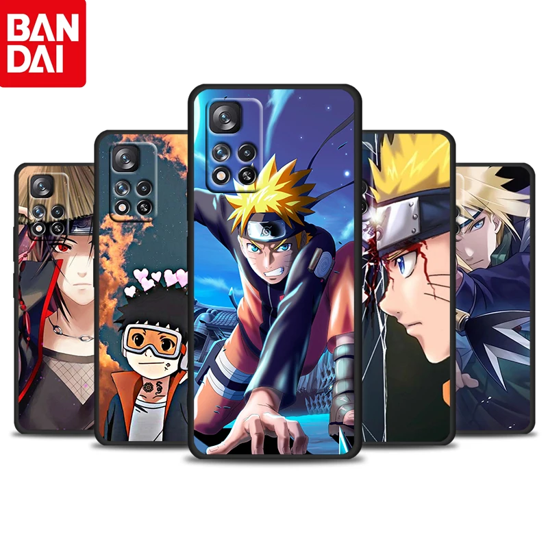 

Anime Naruto Akatsukis For Xiaomi Redmi 10 9 9C 9A 8 8A 7 7A 6 6A 5 5A 4X 5G Prime Pro Plus Silicone Soft Black Phone Case