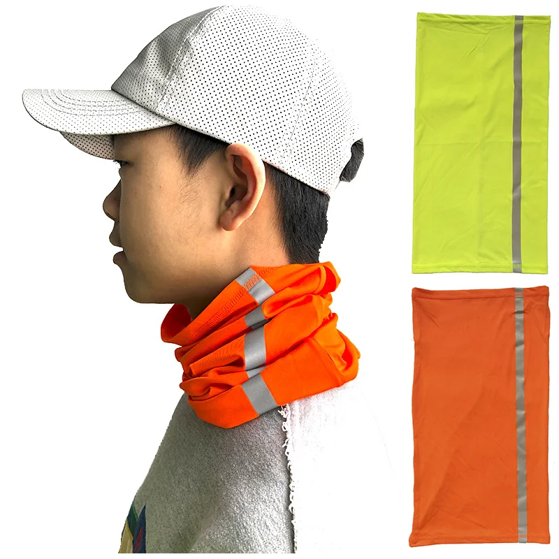 

Reflective Summer Face Scarves Tubular Head Mask Scarf Camouflage Anti-UV Windproof Soft Neck Gaiter Cover Men Women