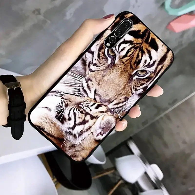 Чехол для телефона с изображением медвежонка злого Тигра Huawei G7 G8 P7 P8 P9 P10 P20 P30 Lite Mini