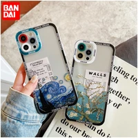 bandai vintage van gogh starry plumangel eyes clear silicon phone case for iphone 7 8 plus xs xr xsmax 11 12 13promax case