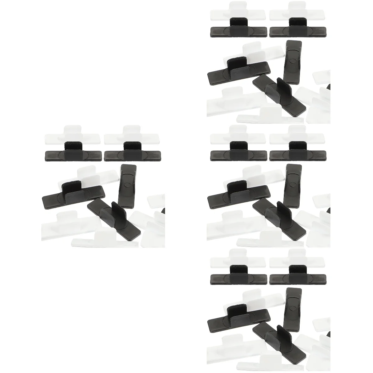 

80 Clips School Whiteboard Pen Clamps Adhesive Writing Pen Buckles for Office