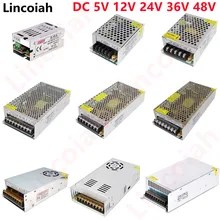 Switching Power Supply DC 5V 12V 24V 36V 48V 60W 360W 600W Light Transformer AC 100-240V Source Adapter SMPS For LED Strips CCTV