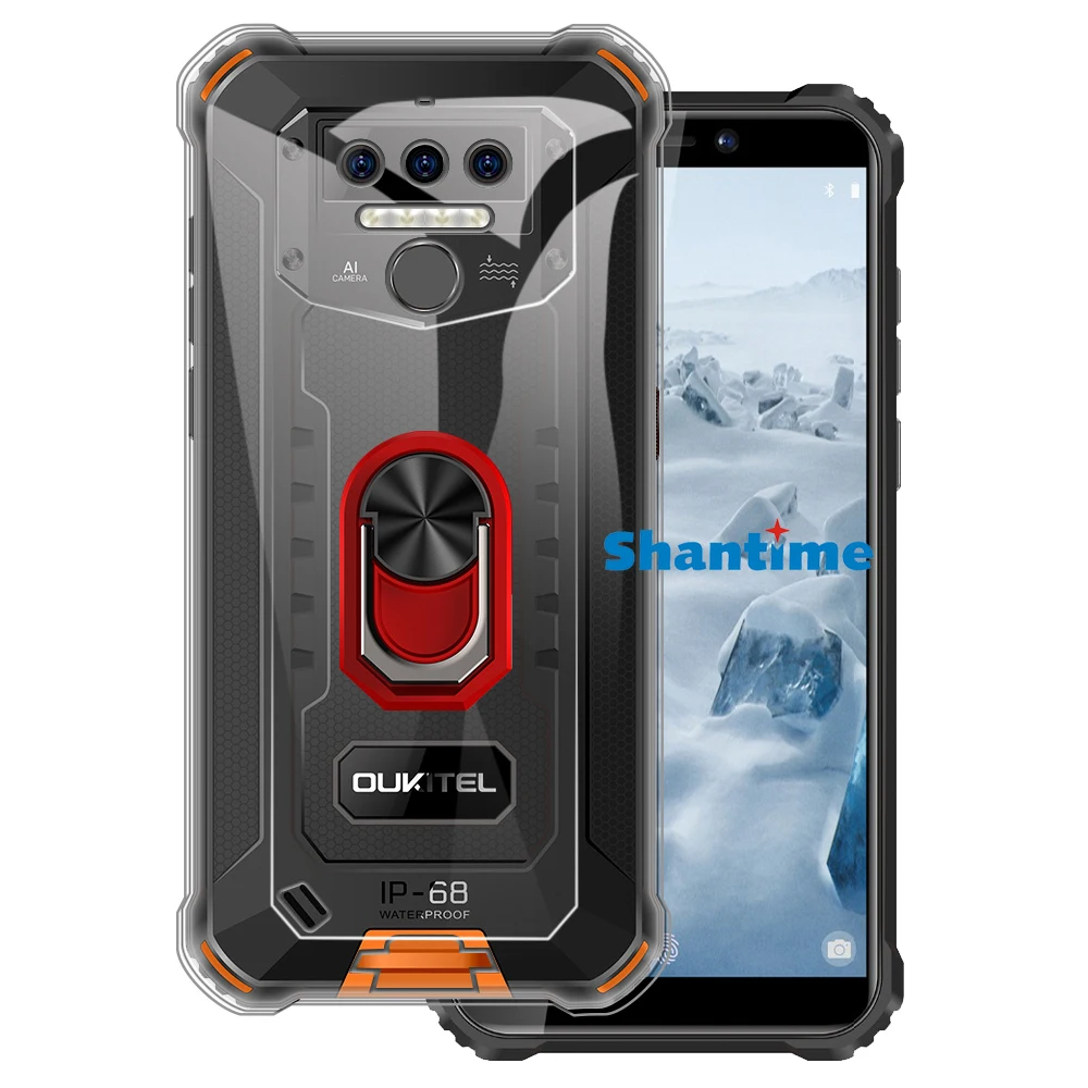 Фото Роскошный противоударный кольцевой держатель для iHunt Titan P8000 Pro 2021, Мягкий Силиконовый ТПУ защитный чехол-держатель №3